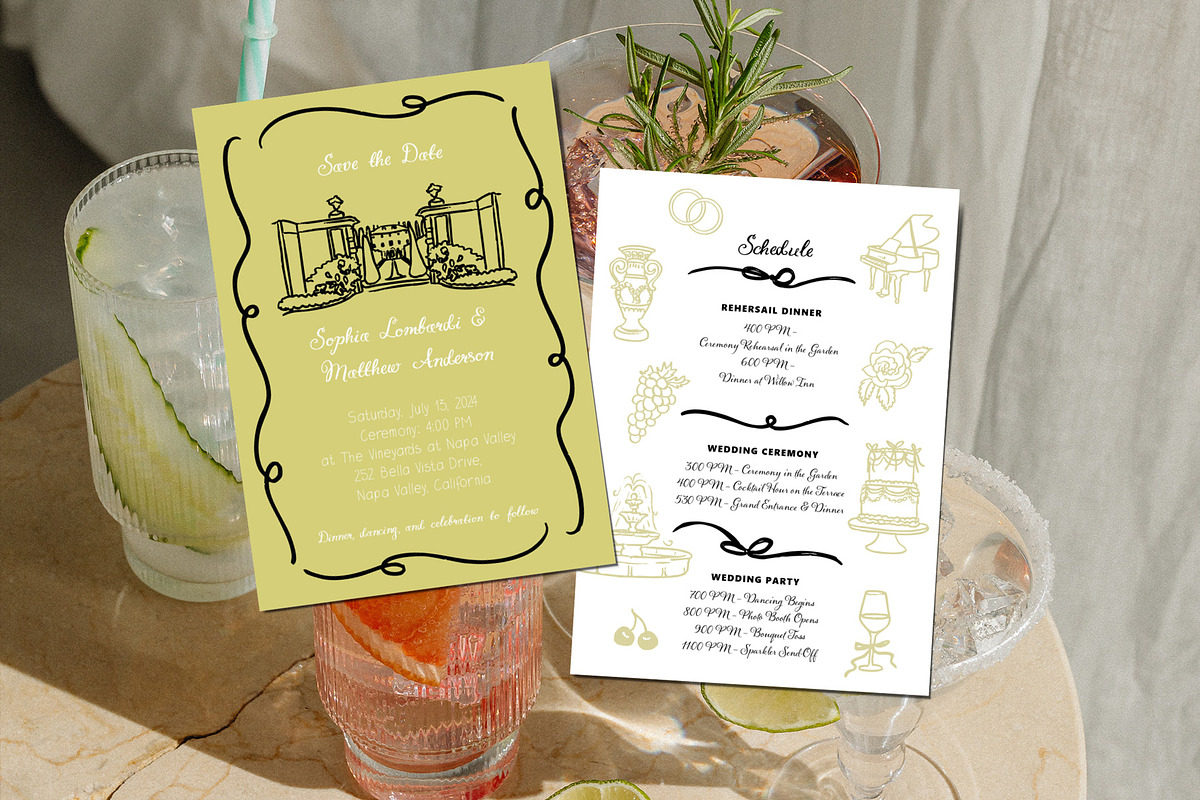 Whimsy Party hand-drawn vector, an Object Graphic by SunnyAfternoons (Photo 15 of 26)