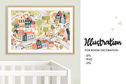 Little Town collection, a Transportation Illustration by OlgaBoncheva (Thumbnail 4 of 10)