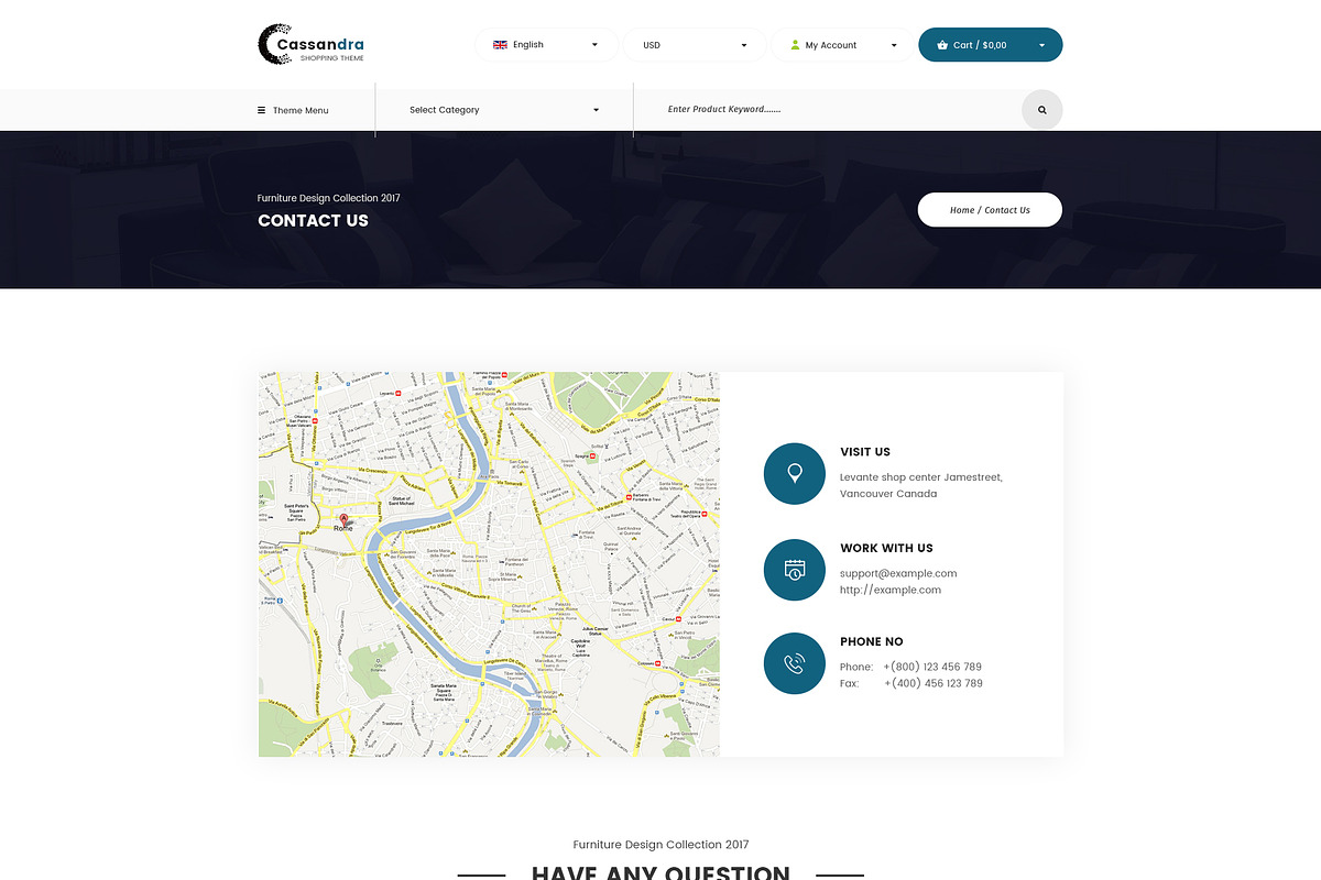 Cassandra - Furniture - Muse Theme, a Websites & App Template by DigitalCenturySF (Photo 11 of 11)