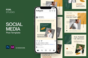Fashion Sale Social Media Template, a Social Media Template by FDR Studio