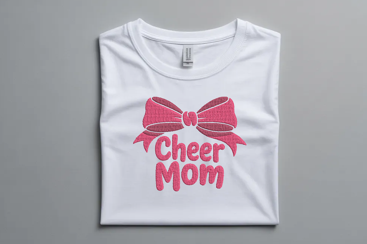 Cheer Mom Bow Embroidery Design, an Illustration by Purpose Ekbal (Photo 2 of 3)