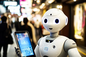 Service Robot with Tablet, a Technology Photo by Ales Munt