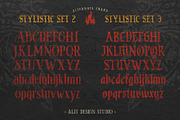 Black Poser Blackletter Typeface, a Blackletter Font by alit design (Thumbnail 12 of 17)