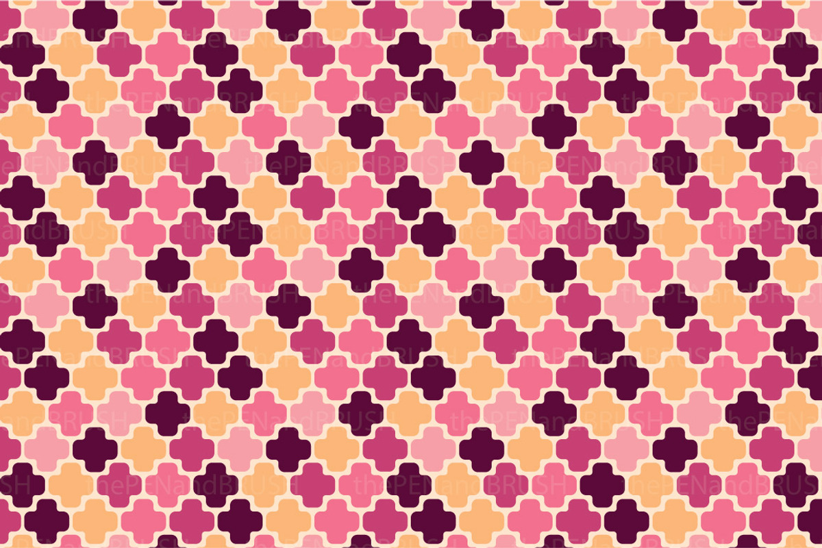 Moroccan Pink Patterns - Vector, a Pattern Graphic by The Pen and Brush (Photo 5 of 5)