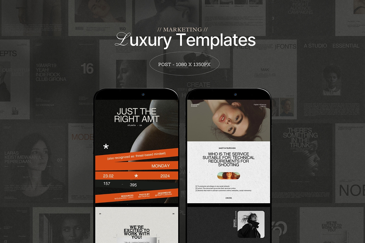 Instagram Marketing Post Templates, a Social Media Template by Prapti Design (Photo 2 of 9)
