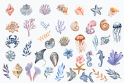 Ocean Dreams Watercolor Set, an Object Graphic by ViolettaKh (Thumbnail 7 of 7)