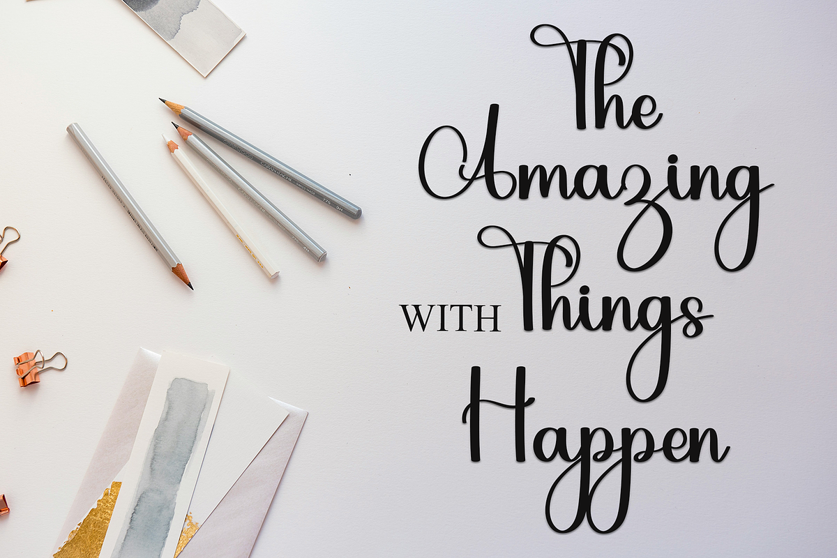 Thinking, a Script Font by InermediaSTUDIO (Photo 4 of 7)