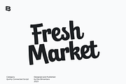 Fresh Market; Quirky Script, a Script Font by Eko Bimantara (Thumbnail 1 of 6)