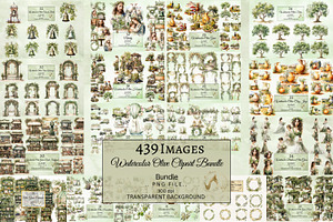 Watercolor Olive Clipart Bundle, an Illustration by NiiiNArt