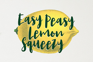 Lemon Juice Script Font