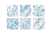 Seamless Cyanotype Floral Pattern wi, a Pattern Graphic by irina.vaneeva (Thumbnail 5 of 8)