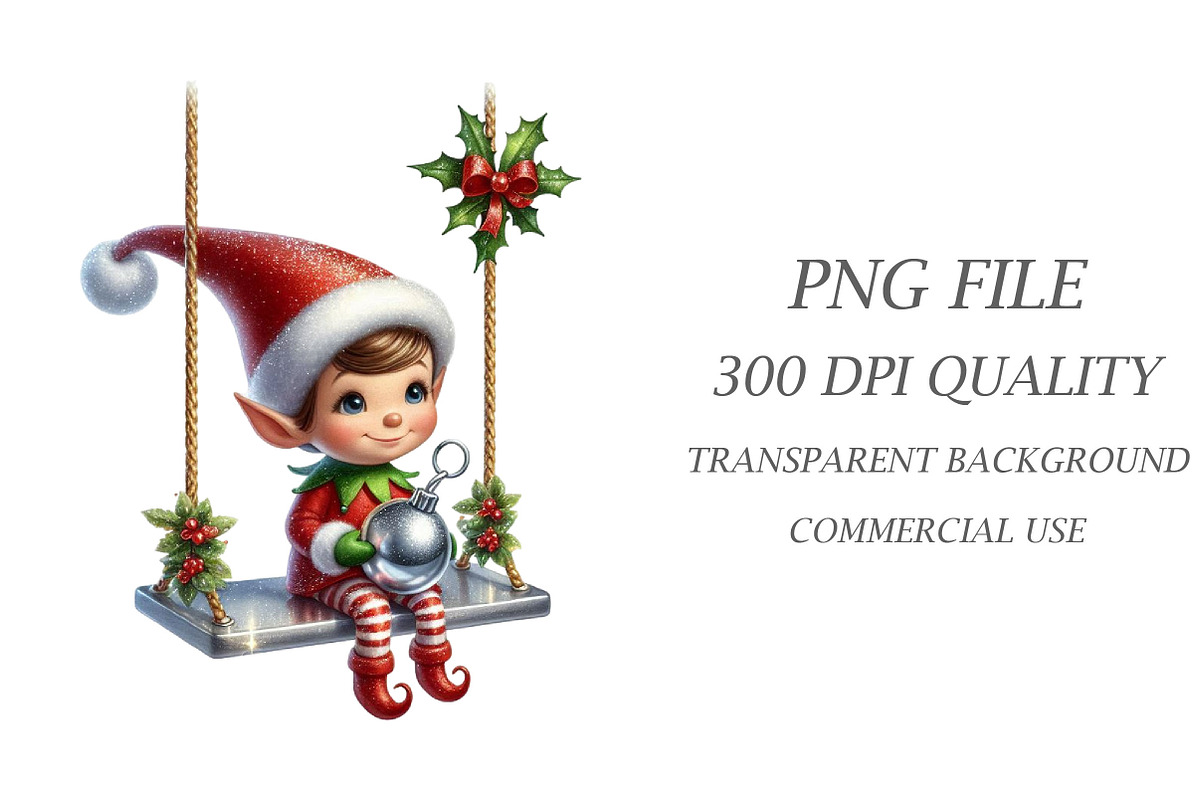 Christmas Elf Boy Girl Clipart, an Object Illustration by Libby Wishes (Photo 3 of 5)