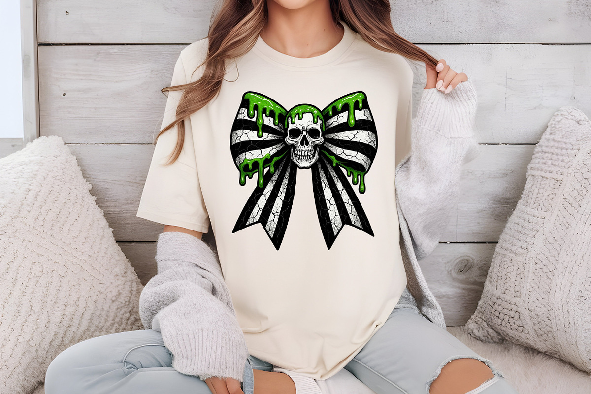 Striped Halloween Coquette Bows PNG, an Illustration by Libby Wishes (Photo 3 of 6)