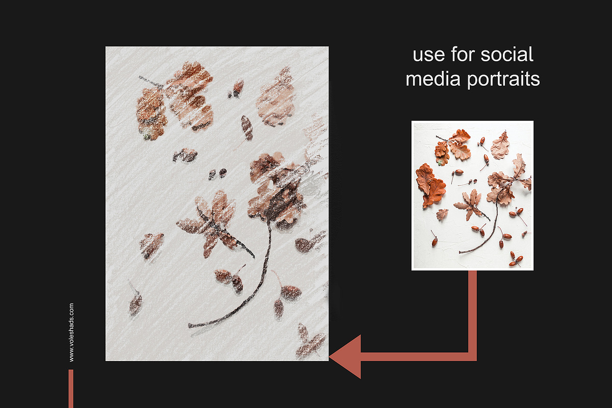 Chalk Effect Photoshop Action, an Action Add-On by Voleshads (Photo 4 of 8)
