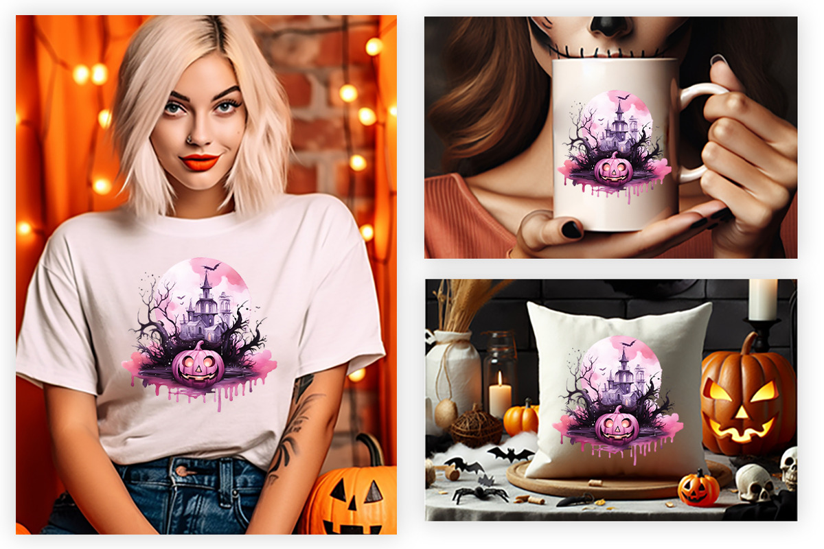 Halloween Haunted House PNG Bundle, a Seasonal Illustration by Creative Arslan (Photo 6 of 9)