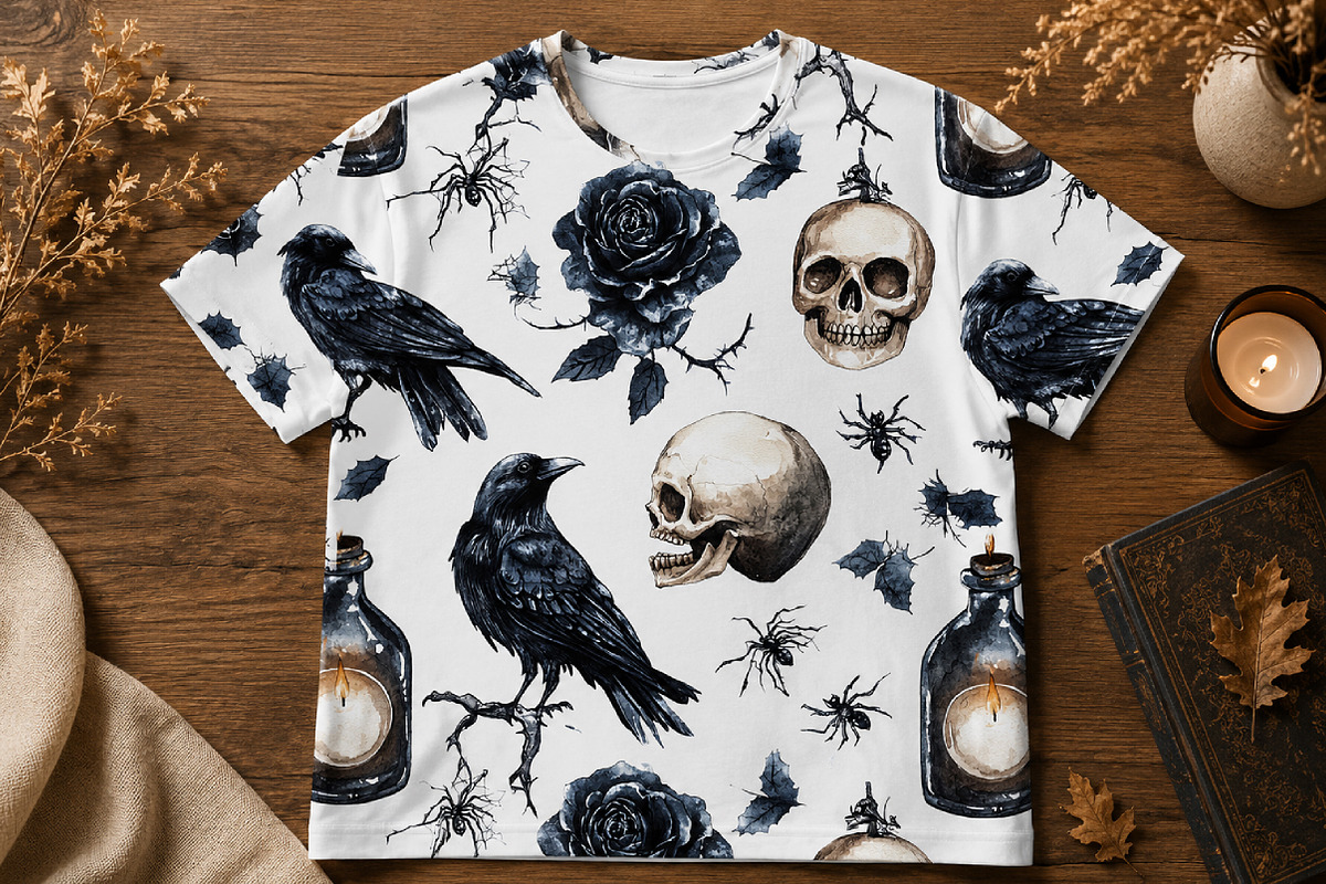 Dark Gothic Halloween Clipart, a Seasonal Illustration by Daily.Designs (Photo 7 of 7)
