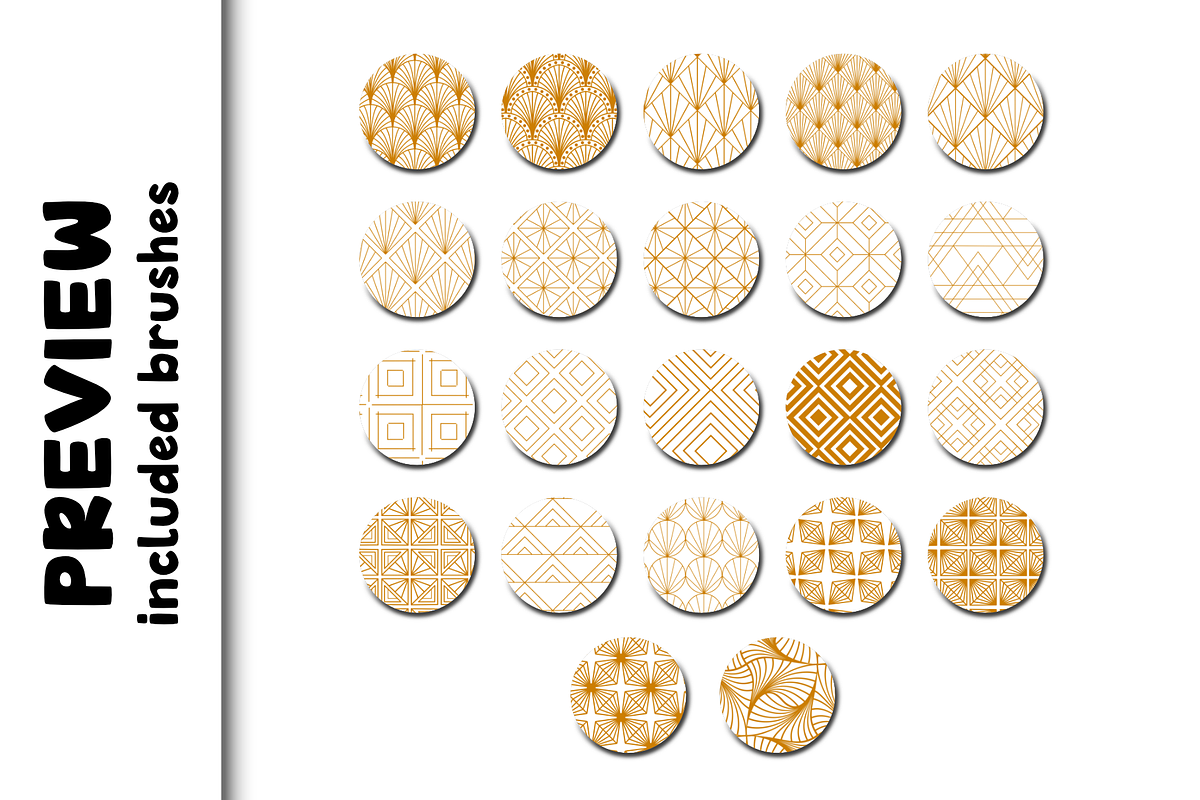 Art Deco 1.0 Procreate Brushes, a Brush Add-On by Design av MAD (Photo 2 of 6)