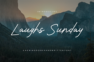 Laughs Sunday - Font, a Script Font by artchiles_design