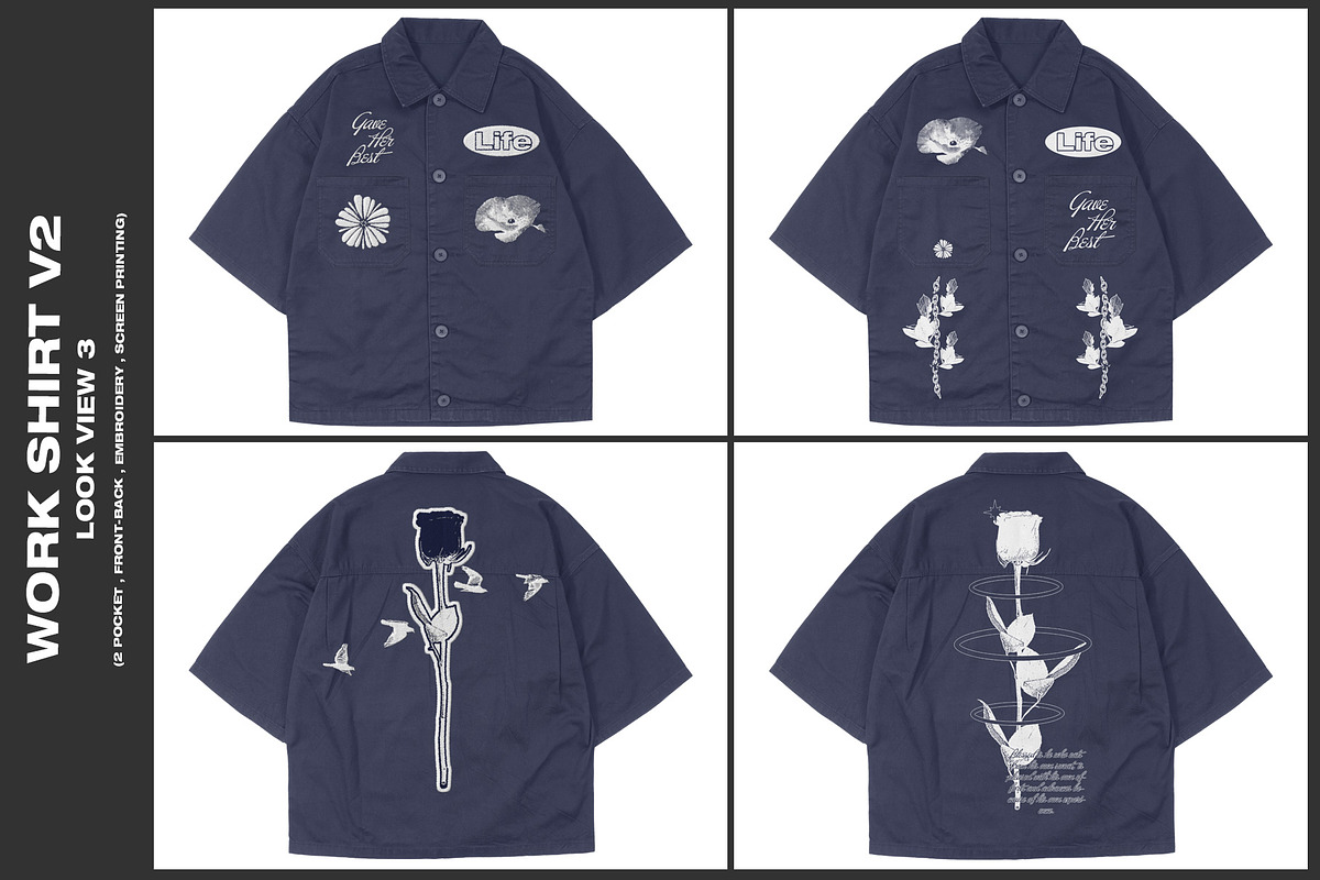 Work Shirt V2 - Mockup, a Shirt Mockup by DaldSgh (Photo 6 of 17)