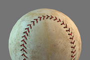 Old Baseball PBR, an Object 3D Model by Daniel Mikulik (Thumbnail 11 of 11)