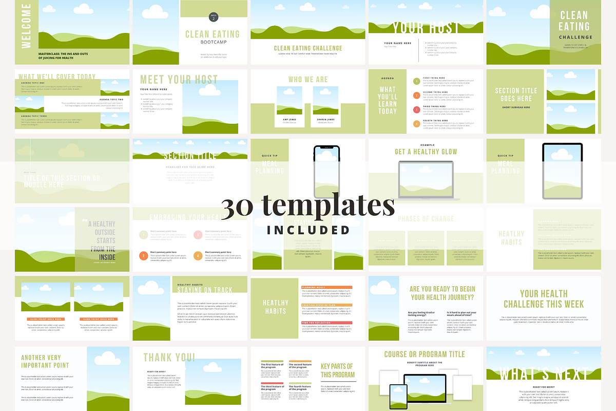 Fitness & Nutrition Slide Deck Canva, a Presentation Template by Brand Spanking You (Photo 4 of 6)