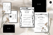 Black and White Wedding Invitation, a Templates & Theme by Evara Creative Agency (Thumbnail 1 of 8)