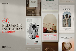 Elegant Instagram Posts and Stories