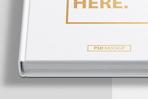 Square Book PSD Mockup