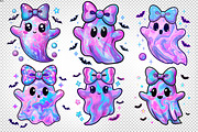 Cute Halloween Ghost Sublimation PNG, an Illustration by Artonix (Thumbnail 3 of 3)