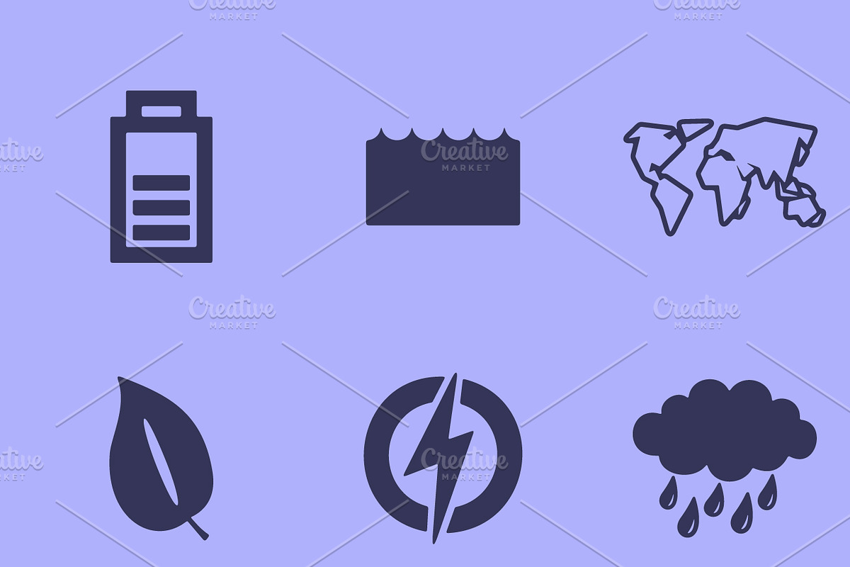 42 ECOLOGY simple icons, an Outline Icon by Palau (Photo 3 of 4)
