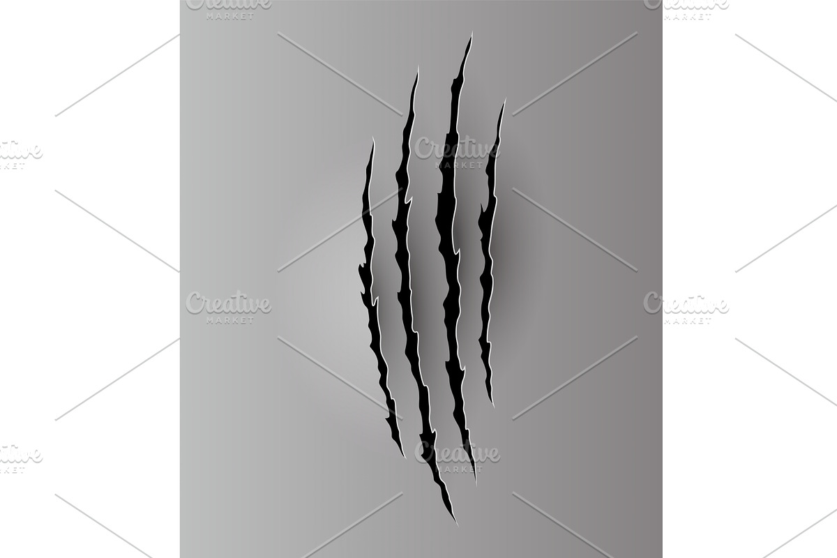 Bear or tiger claw mark, a Texture Illustration by Things for designers