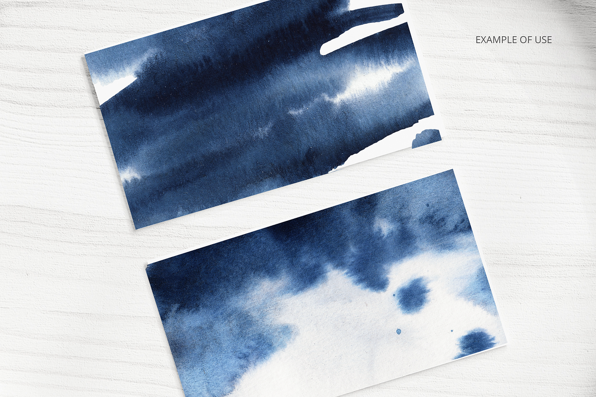 Navy Blue Watercolor Washes, a Texture Graphic by Kolorata Art (Photo 4 of 5)