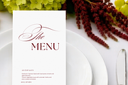 Chartreuse Wedding Menu Mockup, an Advertising Mockup by Serenefeeling (Thumbnail 4 of 8)