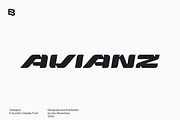 Avianz; Futuristic Display Font, a Sans Serif Font by Eko Bimantara (Thumbnail 1 of 6)