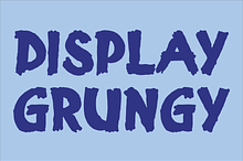 Display Grungy Font