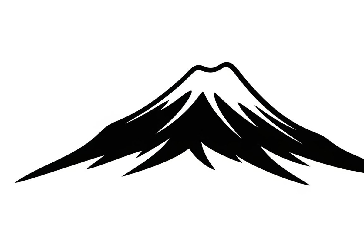 collection of volcano silhouettes, an Illustration by Amazin_art (Photo 26 of 31)