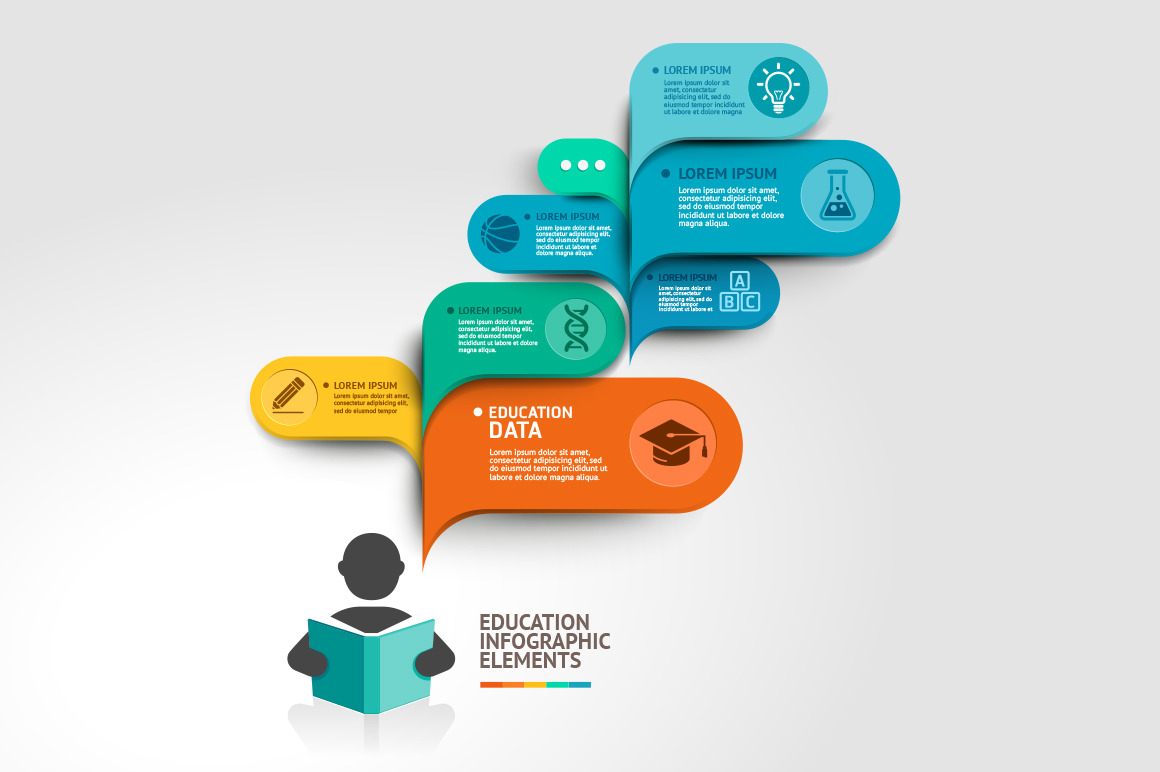 Education Infographics Template., an Education Illustration by Graphixmania