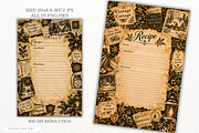 Cottage Christmas Recipe Pages PNGs, a Seasonal Illustration by Markicha Art (Thumbnail 3 of 5)