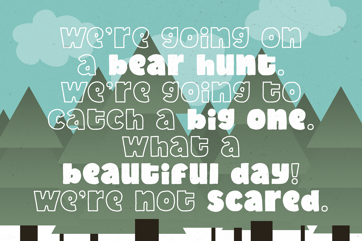 BEAR HUNT Playful Typeface, a Font by Alex-Banks Type (Photo 5 of 5)