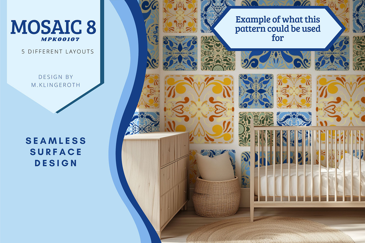 Mosaic 8, MPK00107 - Repeat Pattern, a Pattern Graphic by MissPerfectKaos (Photo 3 of 6)