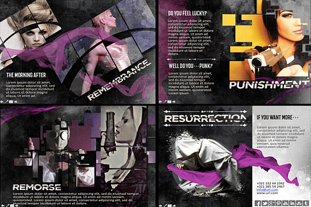 Grunge Dark Presentation "Desdemona"