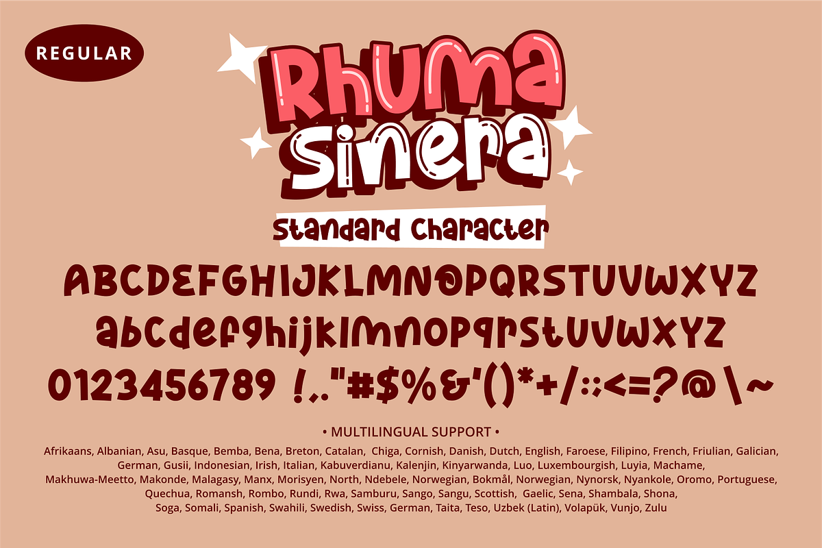 Rhuma Sinera Font, a Handwritten Font by Mabhal Studio (Photo 7 of 9)