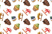 Blueberry delicious collection, a Pattern Graphic by lenavetka87 (Thumbnail 3 of 3)
