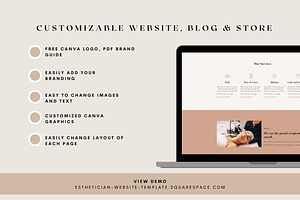 Beauty Website Template -Squarespace