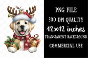 Christmas Dog Happy Clipart, an Illustration by Designking (Thumbnail 4 of 6)