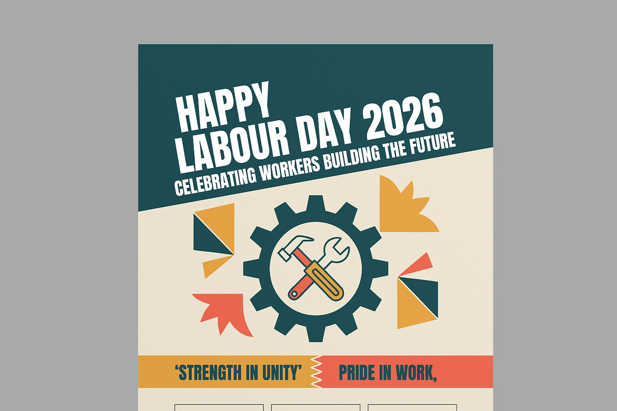 Labour Day Celebration Flyer Design, a Flyer Template by MightyDesign (Photo 4 of 8)