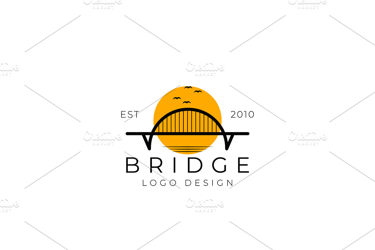 Minimalist Bridge Logo Design, a Branding & Logo Template by AlvinStd