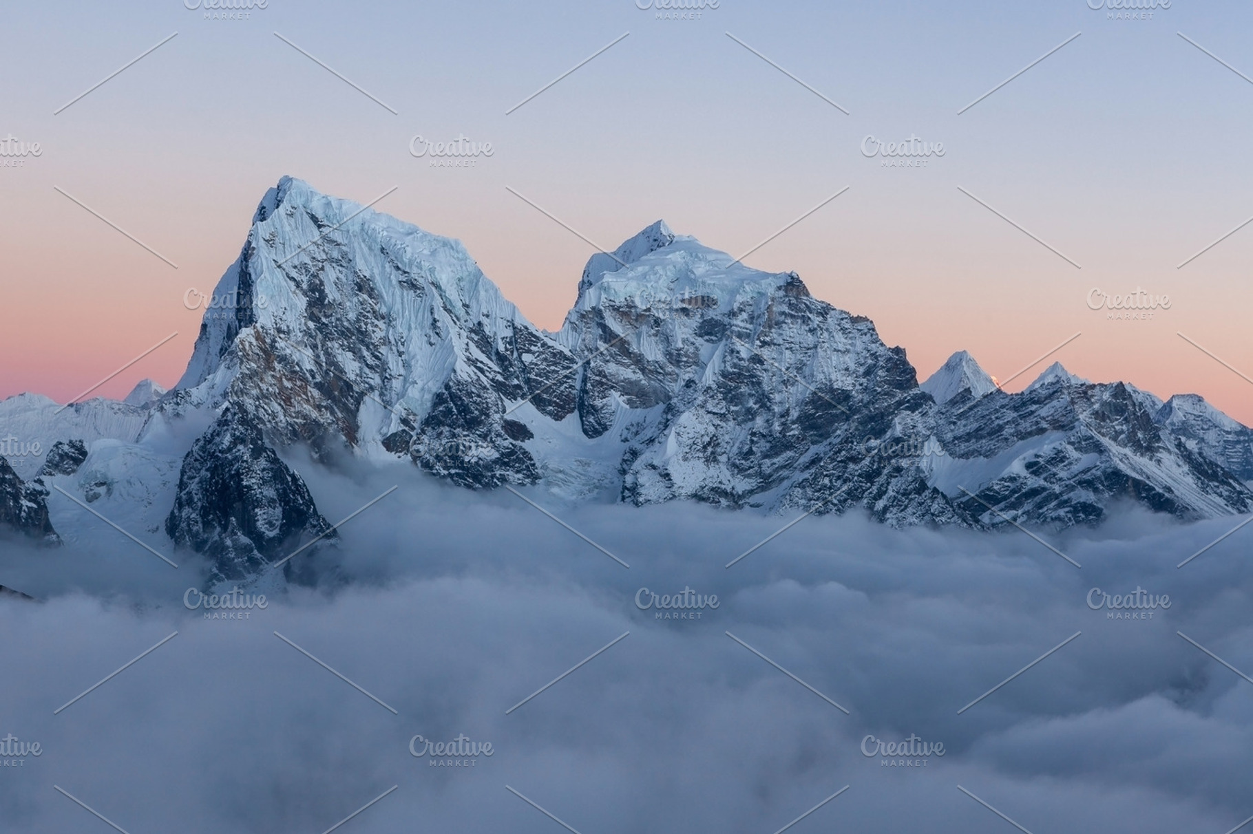Himalayas. Mt. Cholatse., a Nature Photo by Eugene Ga