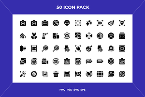 Camera interface icons, an Icon by Wencory