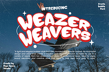 Weazer Bubble Display Font